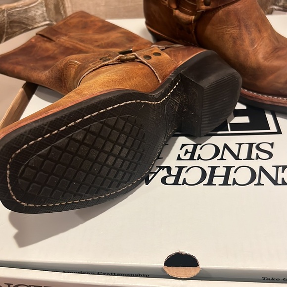 Frye Harness Boot, 12” Length Dark Brown 9M Boots - Picture 3 of 14